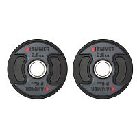 Олимпийские диски профессиональные Hammer PU Weight Discs 2*2,5 kg (4706)