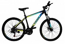 Горный велосипед Trinx Majestic 100 26"х19" Matte-black-blue-yellow (10030055)